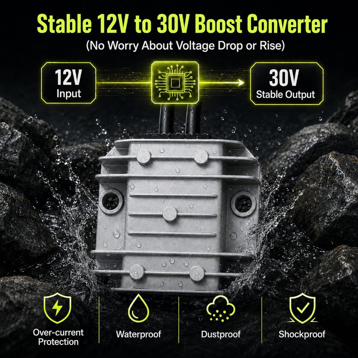 Starlink Mini Universal DC Strömomvandlare 12V/24V Boost to 30V 3.5A 105A 3m