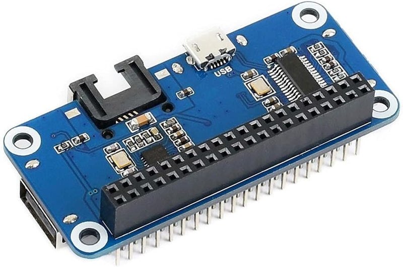 Waveshare Ethernet/USB HUB HAT för Raspberry Pi 1x RJ45 Ethernet-port 3x USB-portar Kompatibel med USB 2.0/1.1 Passar Zero/Zero W/Zero WH