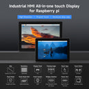 Waveshare Industrial HMI All-in-One 10.1 Inch Touch Display, Compatible with Raspberry Pi 4 (Included), Supports Dual 4K HDMI Output,