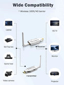 Wireless HDMI Extender 50m Transmitter/Receivers 4K HD 5G Wifi for Laptop to TV PC Monitor Projector