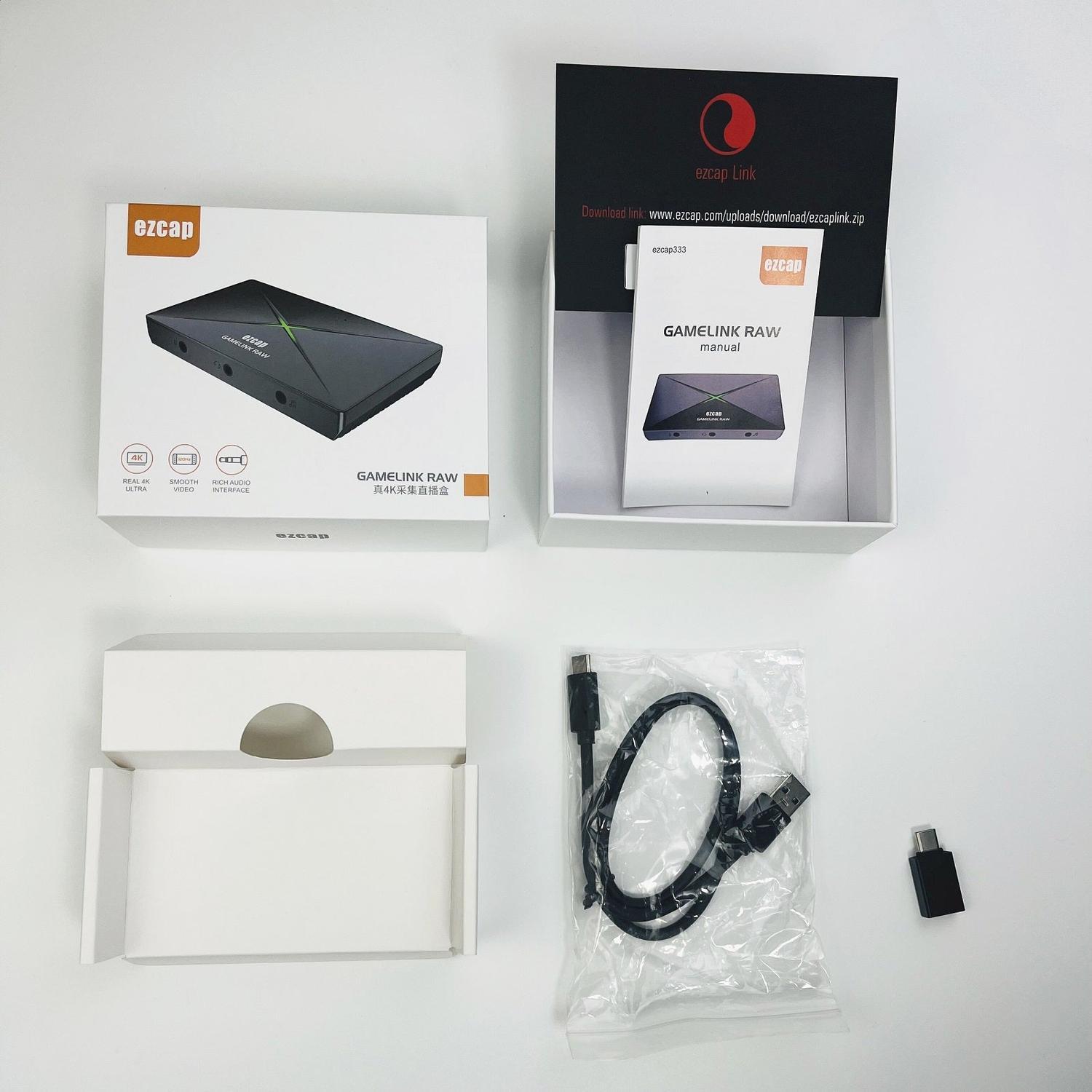 Ezcap GameLink Capture Card 4K30hz 2K120hz input/output/capturing/streaming USB3.1 5Gbps