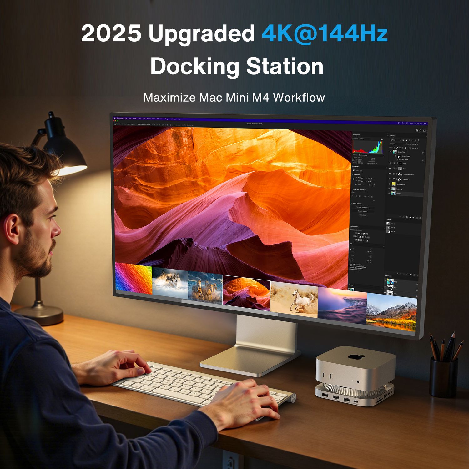 iVANKY 1 till 13 portar FusionDock 3 för Mac-Mini M4 4K60Hz/120Hz