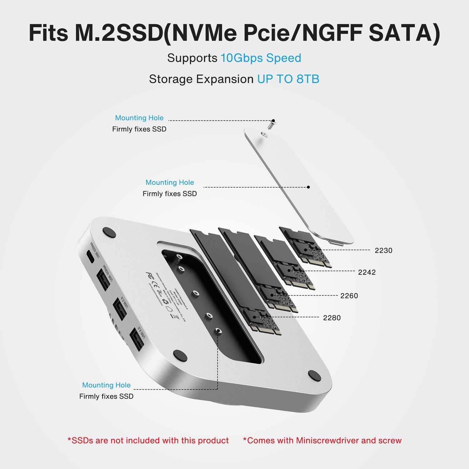 iVANKY 1 till 13 portar FusionDock 3 för Mac-Mini M4 4K60Hz/120Hz