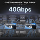 iVANKY 20-in-1 FusionDock Max 1 Dual Thunderbolt 4 For Mac M1/M2/M3/M4, Quad 6K @ 60Hz Monitor MacBook Docking Station with 2 x HDMI, 7 x 10Gbps USB, 2.5GbE, 96W PD, SD/TF 4.0, 40G