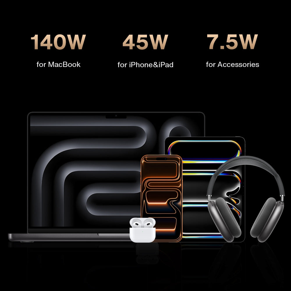 iVANKY 26-i-1 FusionDock Ultra Dual Thunderbolt 5 10GbE MacBook-dockningsstation 4x6K/Trippel 8K M1-M5 Pro/Max 120Gbps 240W Inkompatibel med Windows