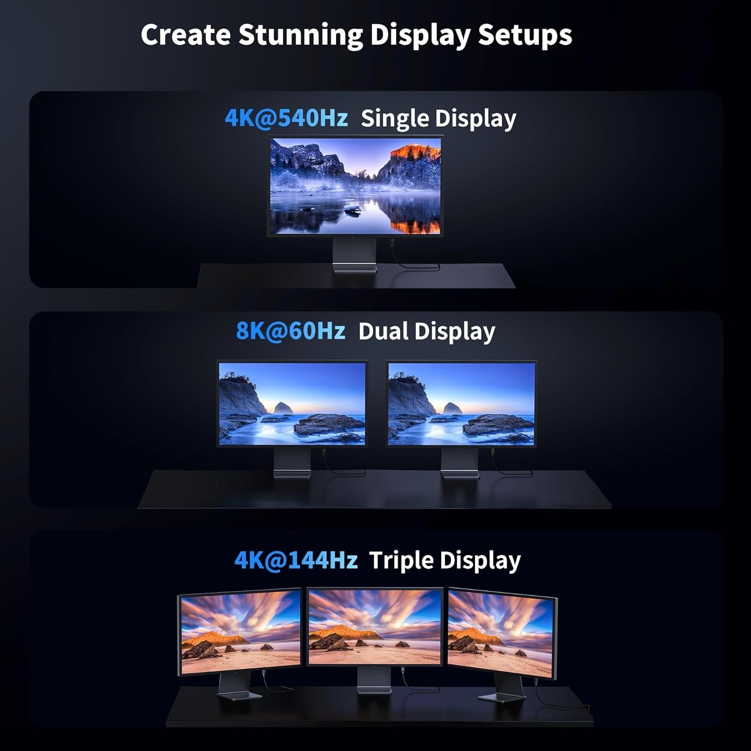 iVANKY Thunderbolt 5 kabel 1m Intel Certifierad, 80Gbps Dataöverföring, 120Gbps Bandbredd,  240W Laddning, Dubbla 8K Skärmar, Kompatibel med MacBook M4 TB4/DP2.1/USB4