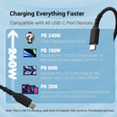 USB-IF Certified 1m USB-C 2.0 240W Snabbladdning 480Mbps