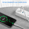 NÖRDIC 5m USB3.2 Gen1 USB-C till A nylonflätad kabel snabbladdning 3A 5Gbps Power Delivery PD 60W vit