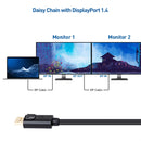 Cable matters 0,9m VESA Certified Displayport till Displayport 1.4 kabel 8K i 60Hz 32,4Gbps 10-bit HDR