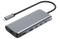 NÖRDIC 1 till 6 USB-C dockningsstation 1xHDMI 8K60Hz 4K120Hz 2xUSB-C 10G 1xUSB-A 10G 1xRJ45100W PD3.0 Macbook M1 M2 Thunderbolt 3 4 USB4