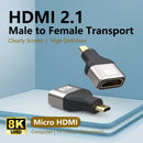 NÖRDIC HDMI 8K Adapter HDMI hona till Micro HDMI hane