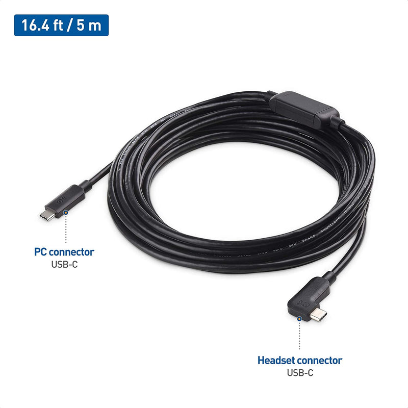 Cable Matters aktiv 5m USB 3.2 SuperSpeed 5Gbps 3A USB-C till C VR Link Kabel för Oculus Quest 2 VR Link cable