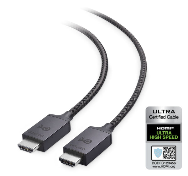 Cable Matters certifierad Ultra High Speed HDMI2.1 aktiv AOC optisk fiberkabel 15m 8K 60Hz 4K 120Hz 48Gbps Dynamic HDR, eARC, VRR kompatibel RTX3080