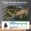 NÖRDIC HDMI 8K Adapter HDMI hona till Micro HDMI hane