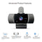 NÖRDIC USB Webcam Full HD1080P 30fps med mikrofon 2Megapixel