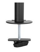 NÖRDIC Monitorarm bordsfäste för 1 monitor 13-32 med justerbar höjd roterbar och lutbar, stål, svart, skärmfäste VESA 75 och 100
