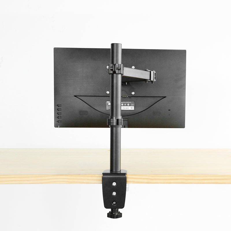 NÖRDIC Monitorarm bordsfäste för 1 monitor med justerbar arm roterbar och lutbar, stål, svart, skärmfäste