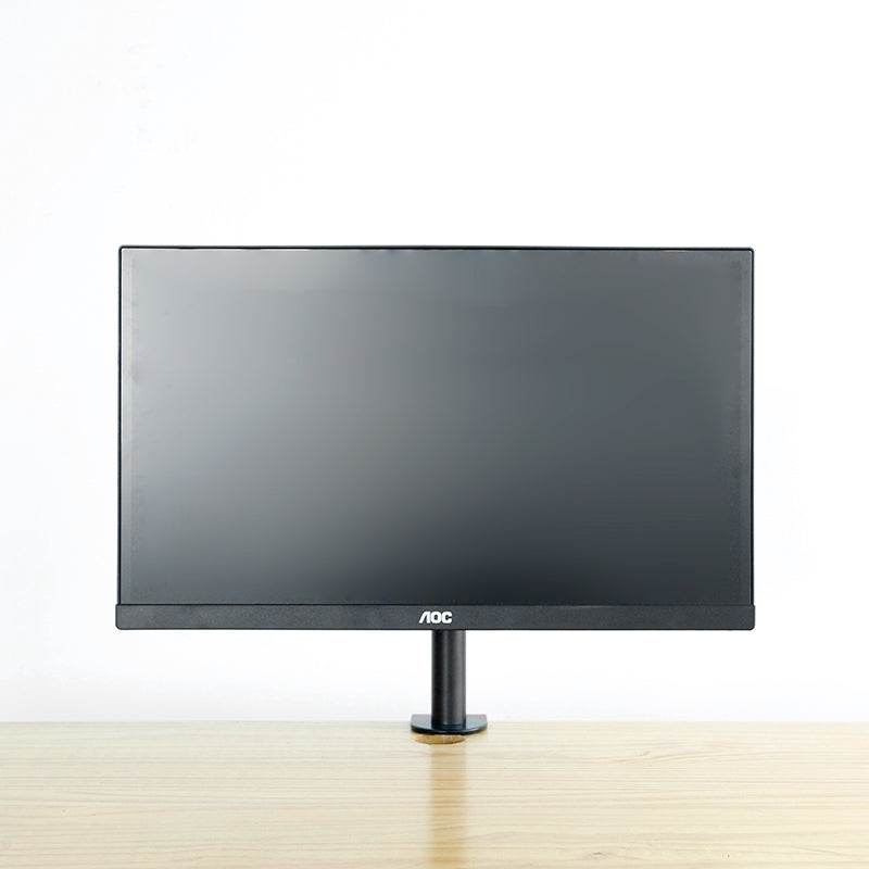 NÖRDIC Monitorarm bordsfäste för 1 monitor med justerbar arm roterbar och lutbar, stål, svart, skärmfäste