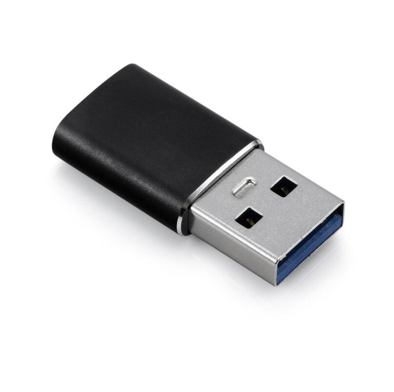 NÖRDIC USB C till OTG USB A adapter metal svart