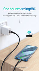 Mcdodo USB A to C Snabbladdningskabel 5A 1,5m Huawei flash charger 10V 4A Oppo Xiaomi stöd för Qualcomm QC4.0