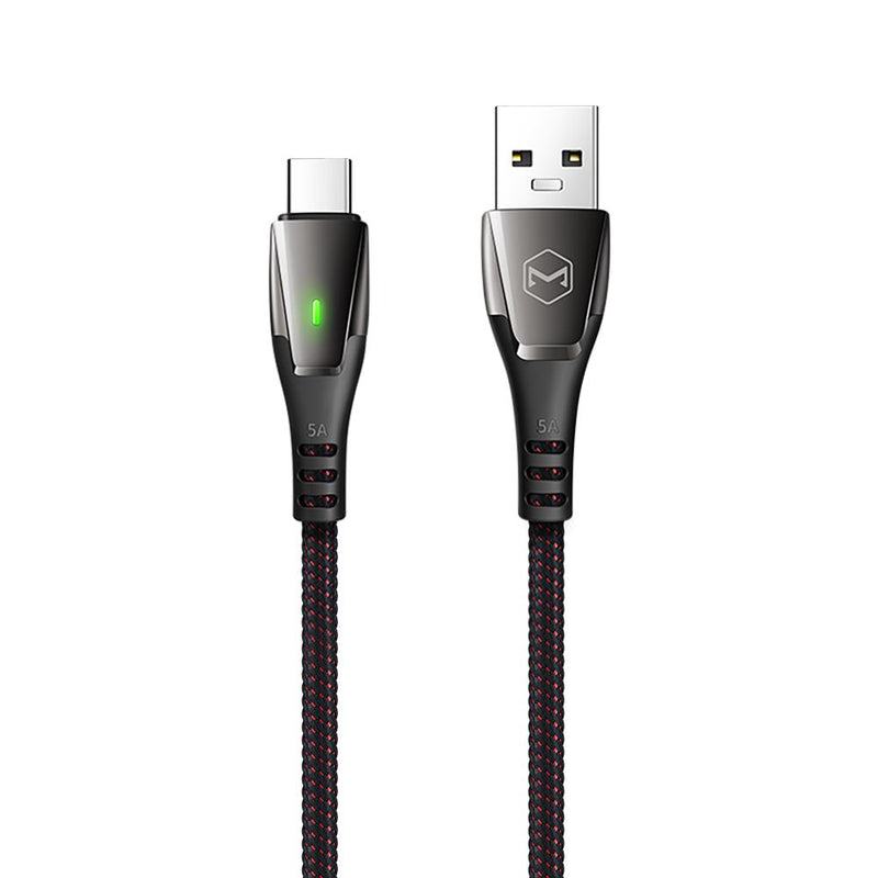 Mcdodo USB A to C Snabbladdningskabel 5A 1,5m Huawei flash charger 10V 4A Oppo Xiaomi stöd för Qualcomm QC4.0