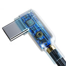 Mcdodo CA-7520 USB C till USB A vinklad kabel för snabbladdning och synk med LED 1,2m