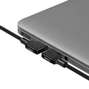 Mcdodo CA-7510 Lightning (Non MFI) till USB A vinklad kabel med LED 1,2m svart