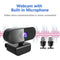 NÖRDIC USB Webcam Full HD 1080p 30fps med mikrofon roterbar 360grader bas och 45grader tilt 2MP
