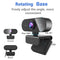 NÖRDIC USB Webcam Full HD 1080p 30fps med mikrofon roterbar 360grader bas och 45grader tilt 2MP