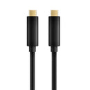 NÖRDIC 2m USB3.2 SuperSpeed 5Gbps 3A 60W USB-C till C nylonflätad kabel snabbladdning svart