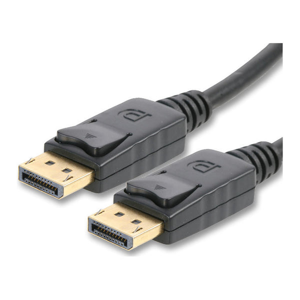 NÖRDIC 50cm Displayport till Displayport kabel ver 1.2 UHD 4Kx2K i 60Hz 21,6Gbps dubbelskärmad