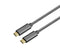 NÖRDIC 1m USB3.2 Gen1 USB-C till C nylonflätad kabel snabbladdning 3A 5Gbps Power Delivery PD 60W space grey