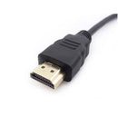 NÖRDIC HDMI förlängningskabel 2m hane till hona svart 4K 30Hz 10,2 Gbps HDMI 1.4 HDMI High Speed With Ethernet