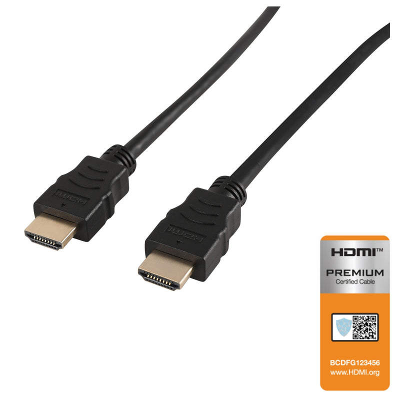NÖRDIC CERTIFIED CABLES Premium High Speed HDMI with Ethernet 3m 18Gbps 4K 60Hz UHD HDCP 2.2 HDR Dolby® Vision ARC  HDMI2.0