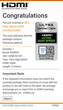 NÖRDIC CERTIFIED CABLES 5m Ultra High Speed HDMI 2.1 8K 60Hz 4K 120Hz 48Gbps Dynamic HDR eARC VRR nylonflätad kabel guldpläterad
