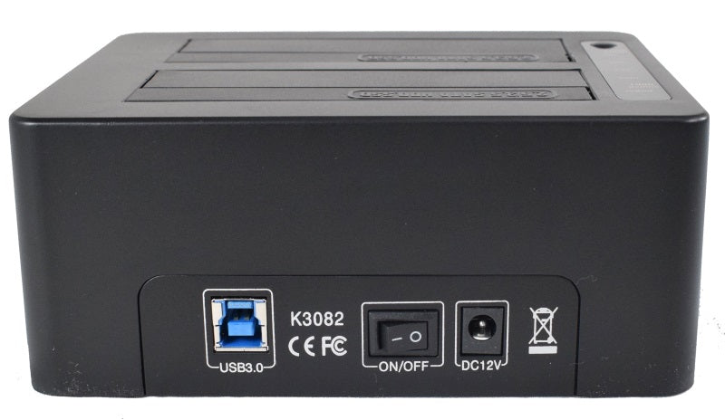 Maiwo K3082 USB 3.1 GEN1 5Gbps Dockningsstation för 2st 2,5 3,5 SATA HDD upp till 14TB  med stöd för UASP, Stöd för SATAIII 6Gbps hårddiskloning