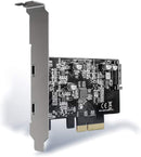 Maiwo KC014 PCI Express x4 kort till 2x externa USB3,2 Gen2 USB-C 10Gbps