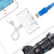 NÖRDIC Lightning adapter 1 till 3 portar 1x USB3,1 1x RJ45 10/100Mbps 1x Lightning för laddning
