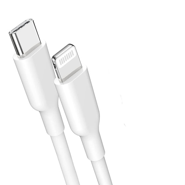 NÖRDIC Non MFI Lightning till USB-C kabel vit 2m