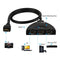 NÖRDIC HDMI Pigtail Switch 3 till 1 UHD 4Kx2K 60Hz stöd för HDCP, 3D, Dolby, DTS