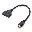 HDMI Splitter 1 till 2 upplösning 1080p 10cm kabel