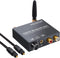 Digital to Analog DAC convertor 192kHz med 5.0 Bluetooth optisk koaxial och TOSLINK digital Audio till Stereo Analog RCA & 3.5mm