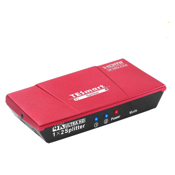 NÖRDIC HDMI 2.0 4K 60Hz 4:4:4 splitter 1 till 2 EDID 18Gbps  CEC HDR , Dolby och DTS, LPCM7.1 Metal