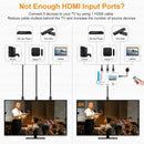 NÖRDIC HDMI 2.0 switch 5 till 1 4K 60Hz 18Gbps 3D UHD YUV 4:4:4 HDCP 2.2 HDR10 LPCM 7.1, Dolby TrueHD and DTS-HD Master Audio