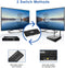 NÖRDIC HDMI Switch 2xPC till 4xmonitorer 4K30Hz UHD CEC 3D HDCP1.4 för PC, PS5, Xbox och bärbar