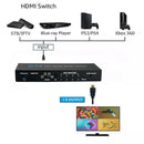 NÖRDIC HDMI scaler switch 4 till 1 med Multiviewer 4K30hz HDCP1.4
