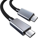 NÖRDIC Thunderbolt 3 USB C kabel 50cm 20Gbps 100W Power Delivery 5K 60Hz dubbla 4K 60Hz UHD svart