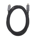 NÖRDIC 1m Thunderbolt 4 USB-C kabel 40Gbps 100W laddning 8K video kompatibel med USB 4 och Thunderbolt 3