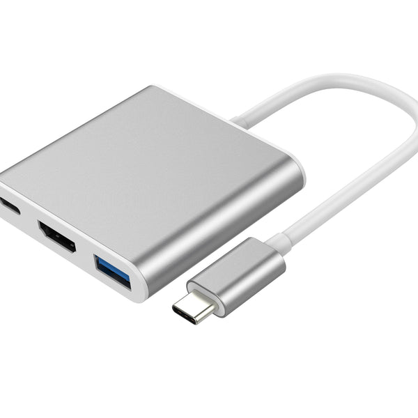 MCDODO DAC 60W USB-C till 3.5mm AUX / USB-C Port Adapter - Grå