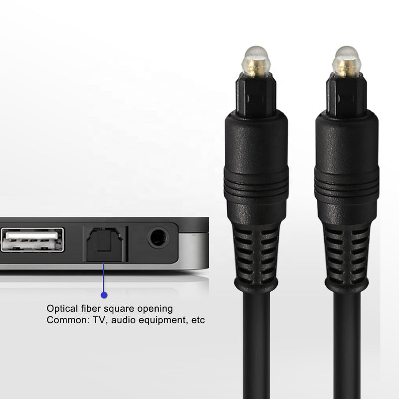 NÖRDIC Toslink-Toslink digital fiber kabel 2m Optisk SPDIF kabel